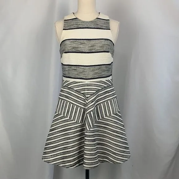 3.1 Philip Lim White Navy Fit Flare Dress