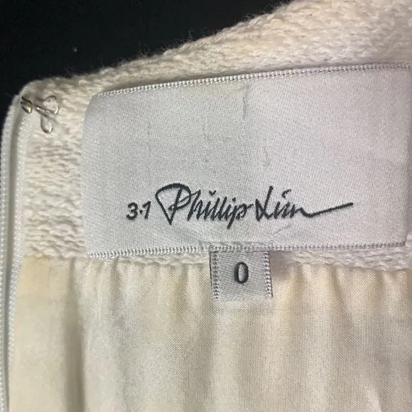 3.1 Philip Lim White Navy Fit Flare Dress