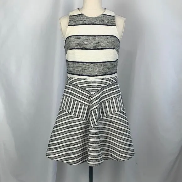 3.1 Philip Lim White Navy Fit Flare Dress
