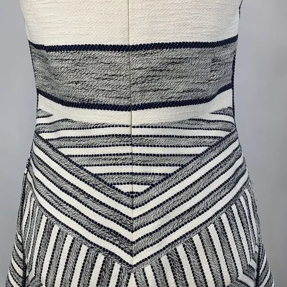 3.1 Philip Lim White Navy Fit Flare Dress