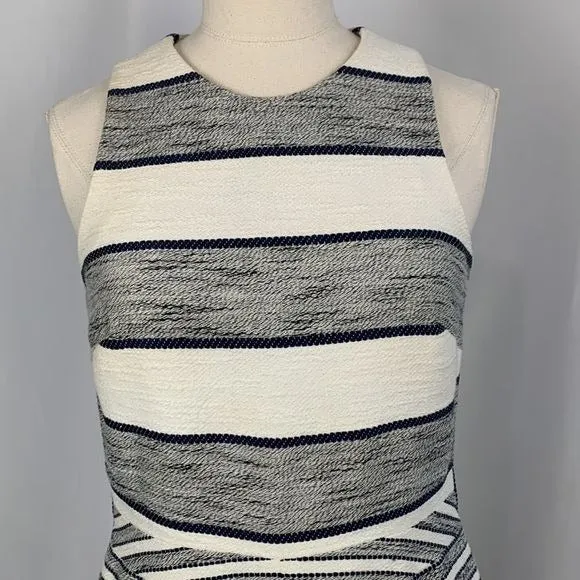 3.1 Philip Lim White Navy Fit Flare Dress