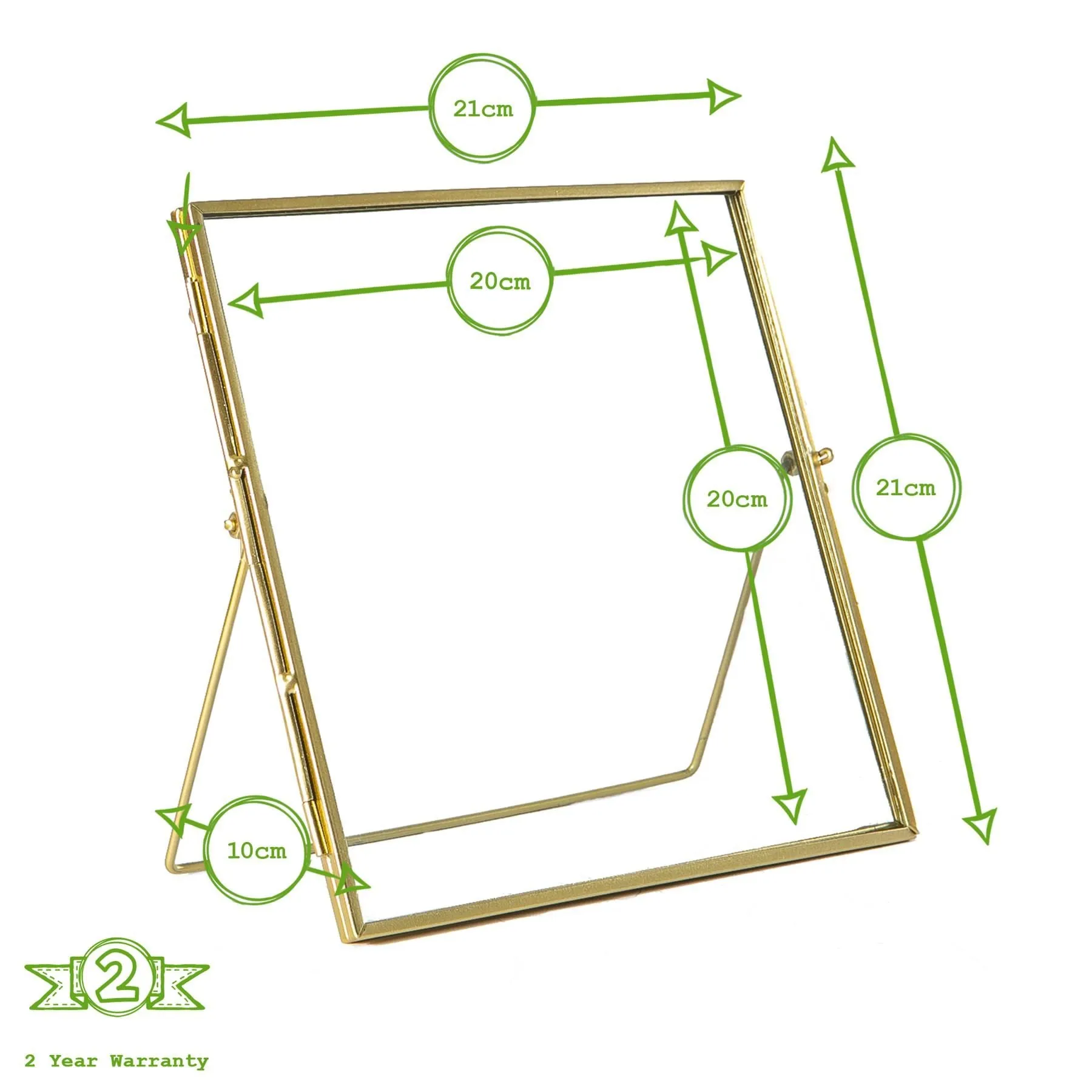 8" x 8" Metallic Photo Frame - By Nicola Spring