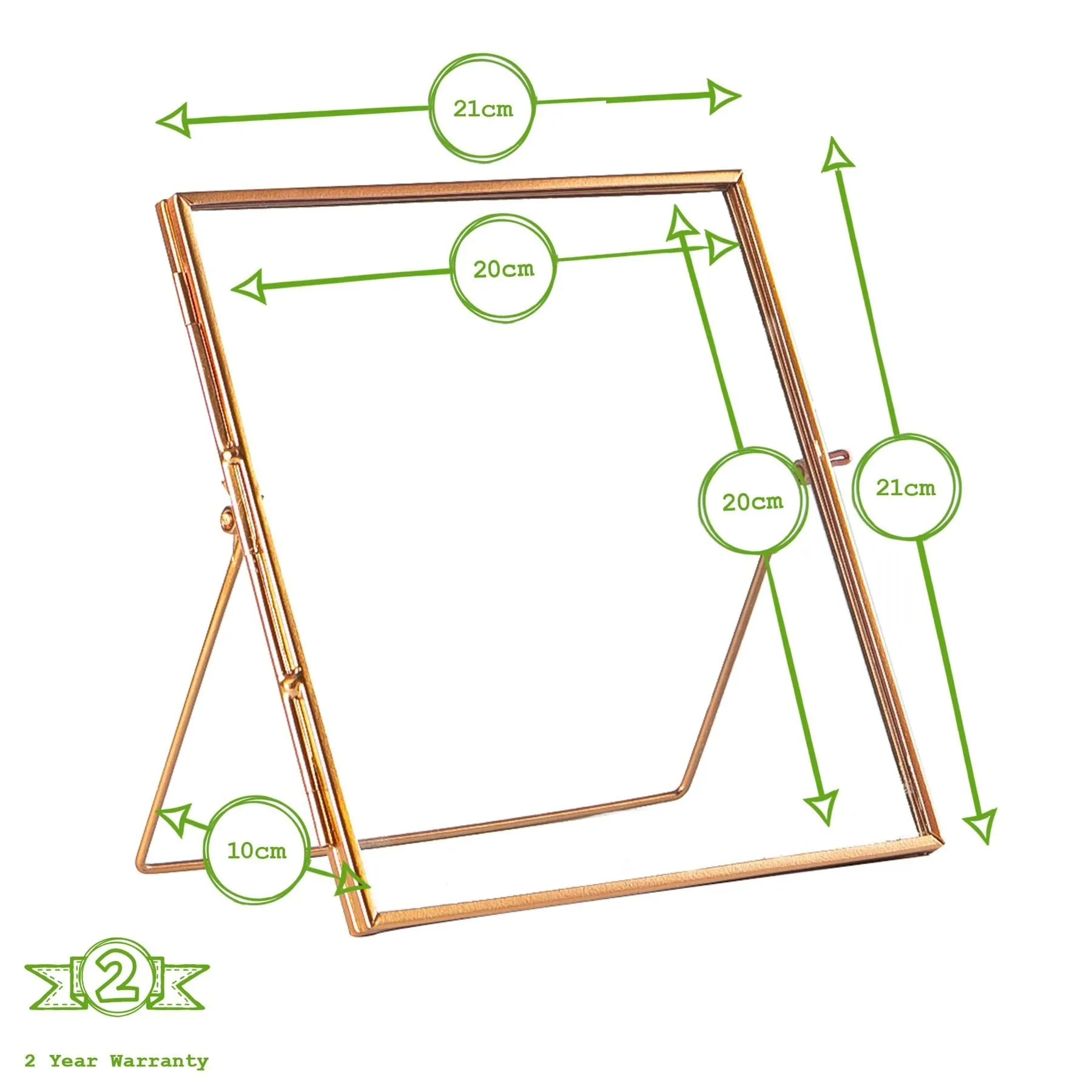 8" x 8" Metallic Photo Frame - By Nicola Spring
