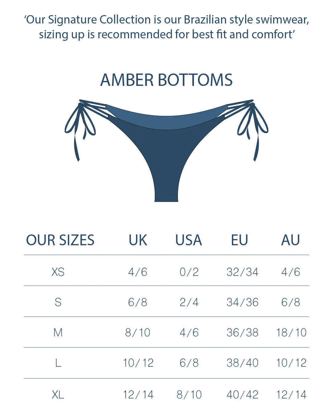 Amber Bottoms - Navy Blue