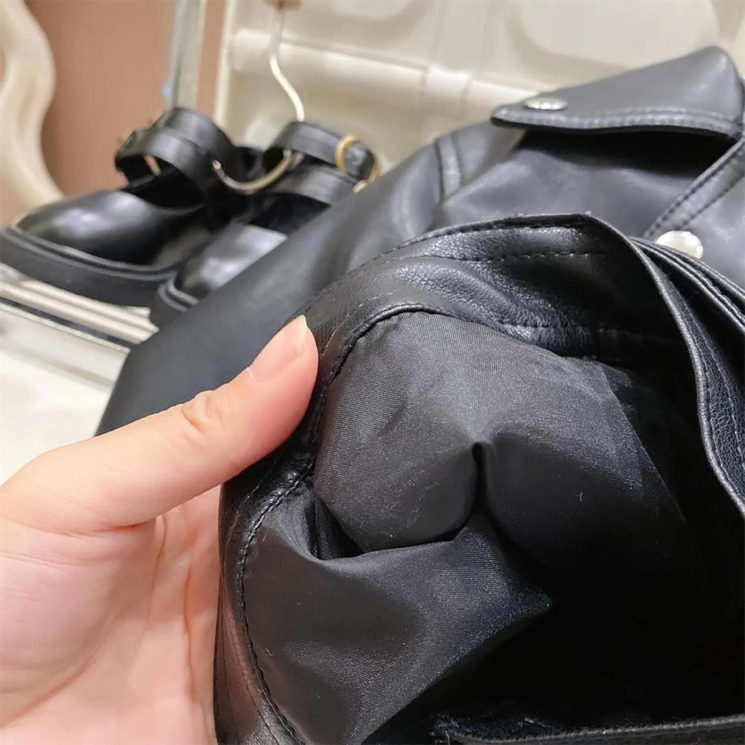 Baby Leather Motorcycle Jacket Coat Toddler Infant Zipper Fall Winter Solid Color Long Sleeve Outerwear Jackets
