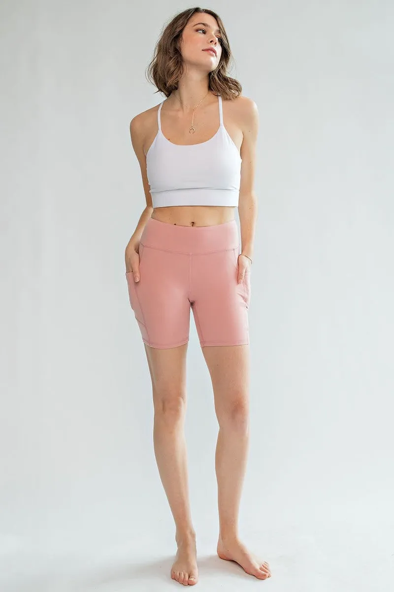 Butter Soft 6" Bike Pant Length High Rise W/Side Pocket