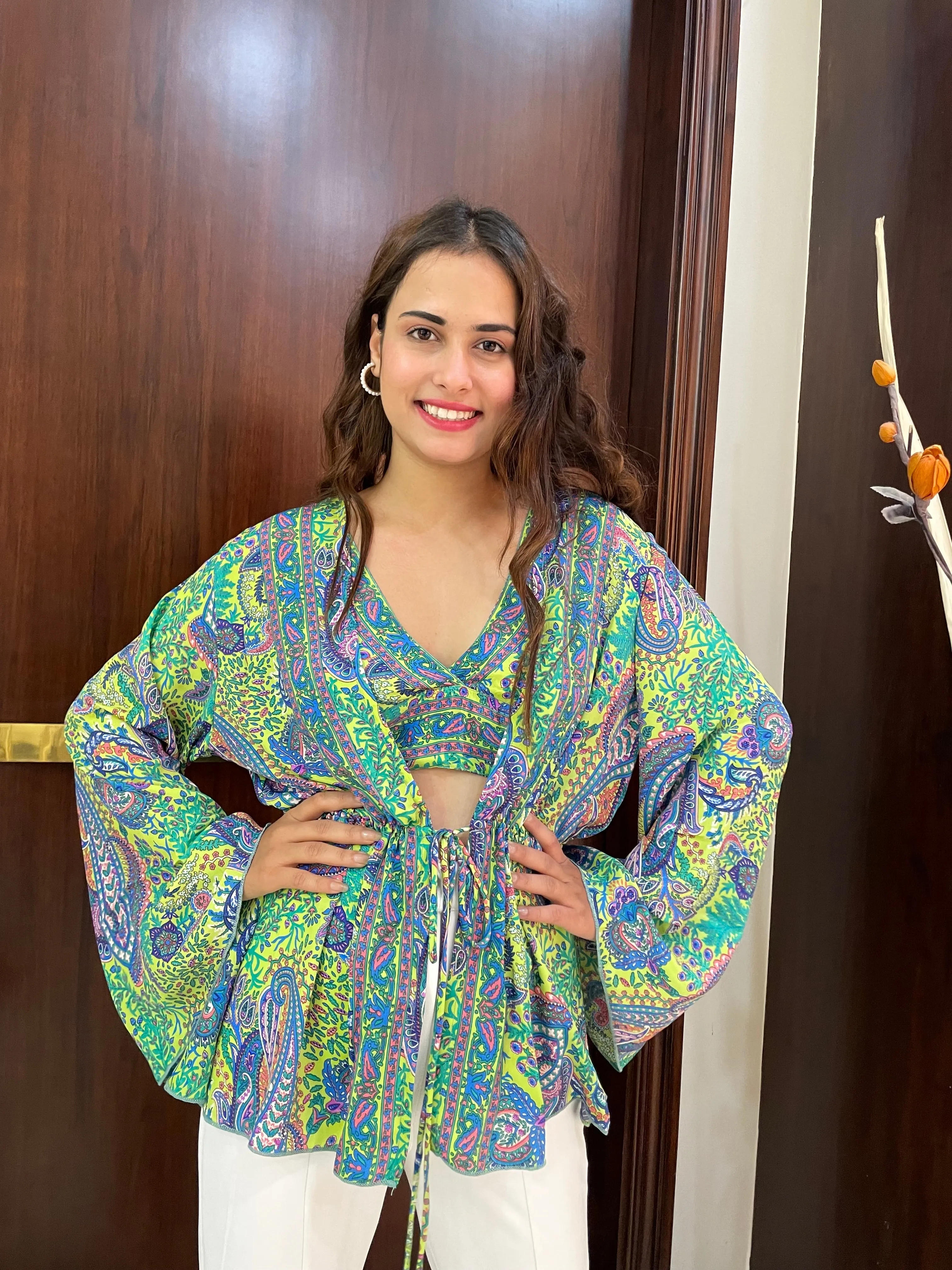 Dramatic Bell Sleeve Pair - Springtime
