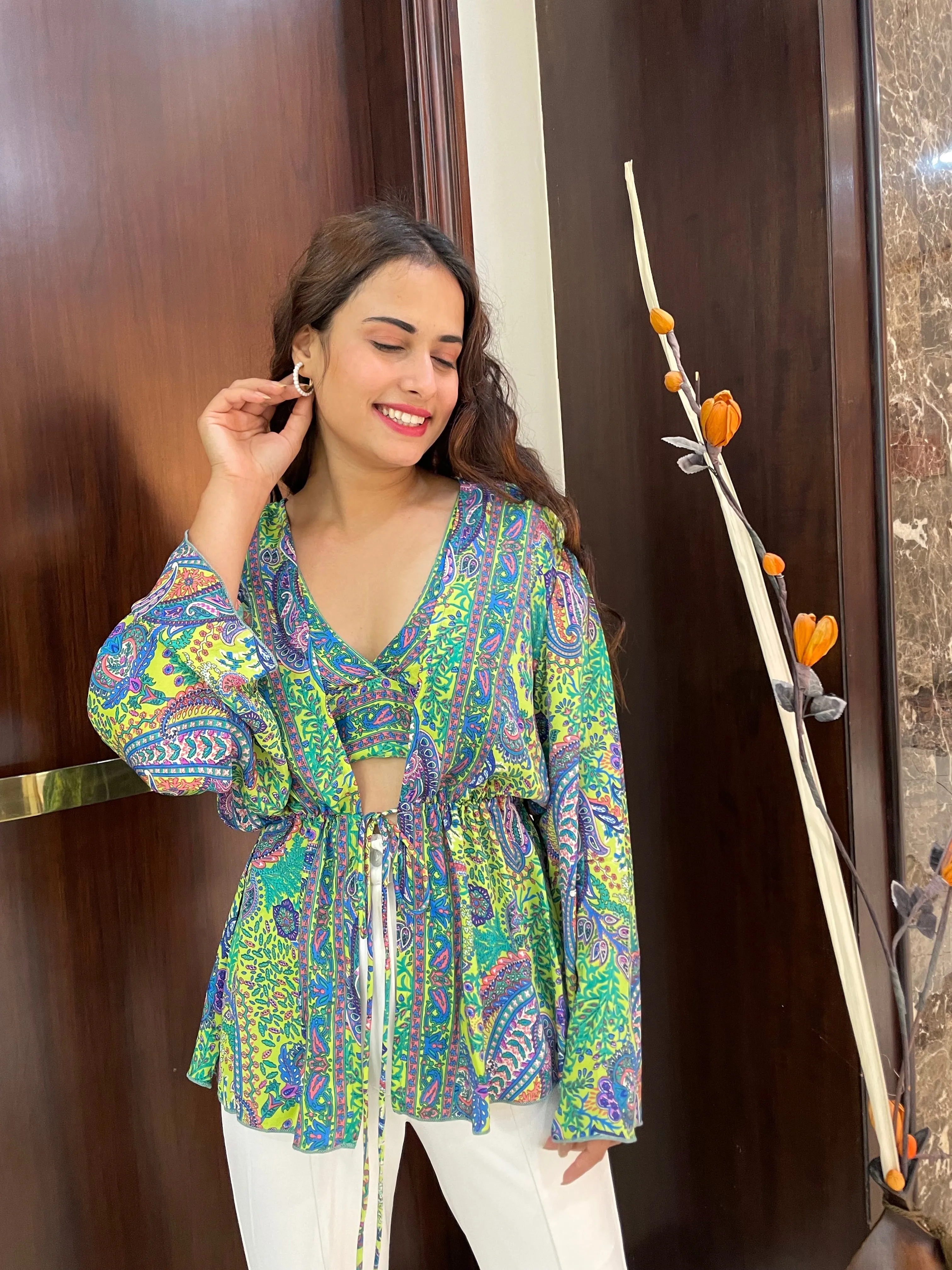 Dramatic Bell Sleeve Pair - Springtime