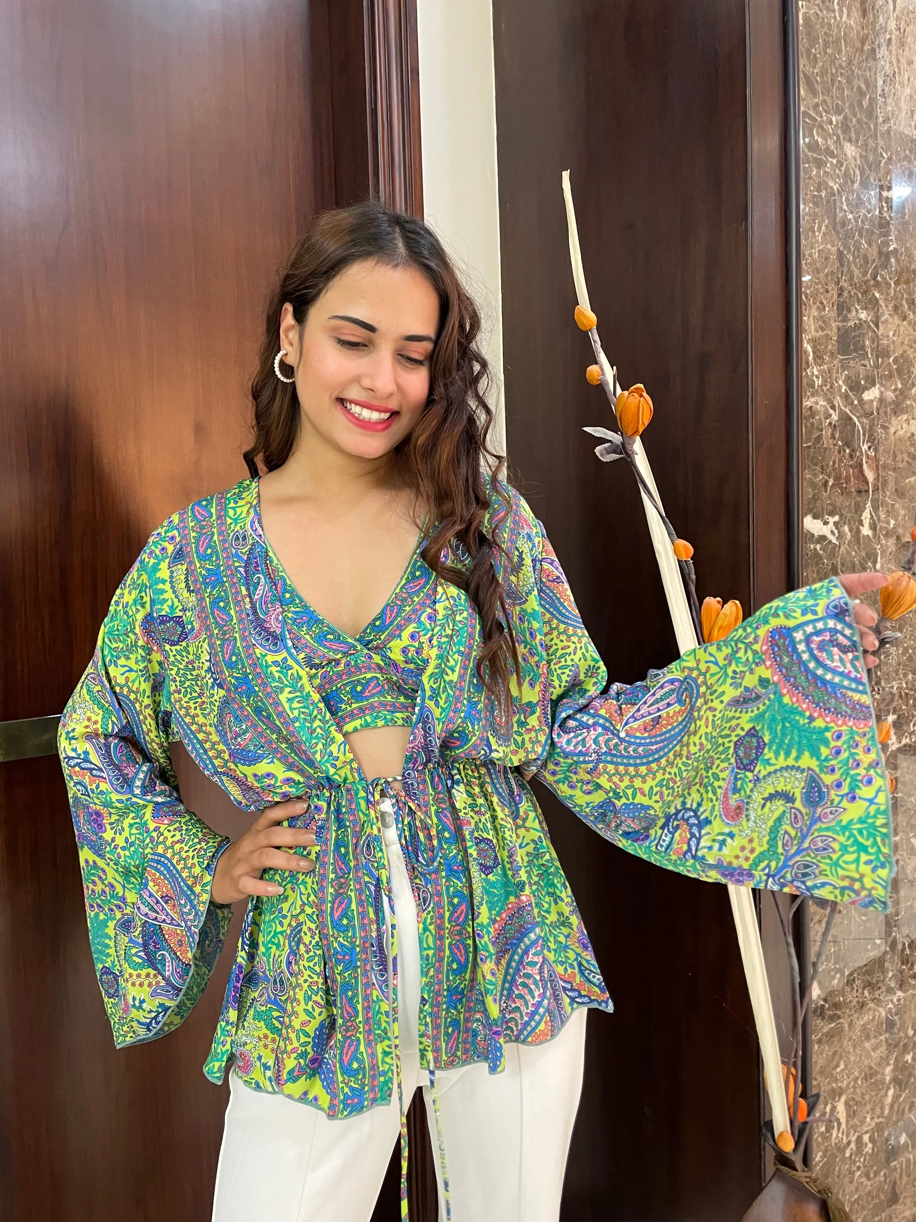 Dramatic Bell Sleeve Pair - Springtime