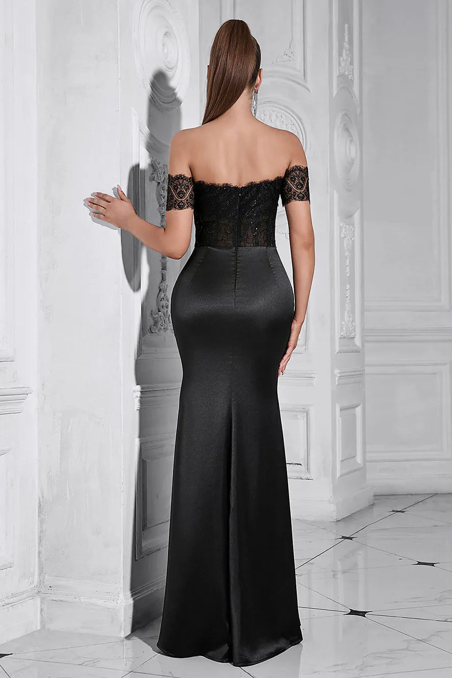 Elegant Off-Shoulder Mermaid Gown