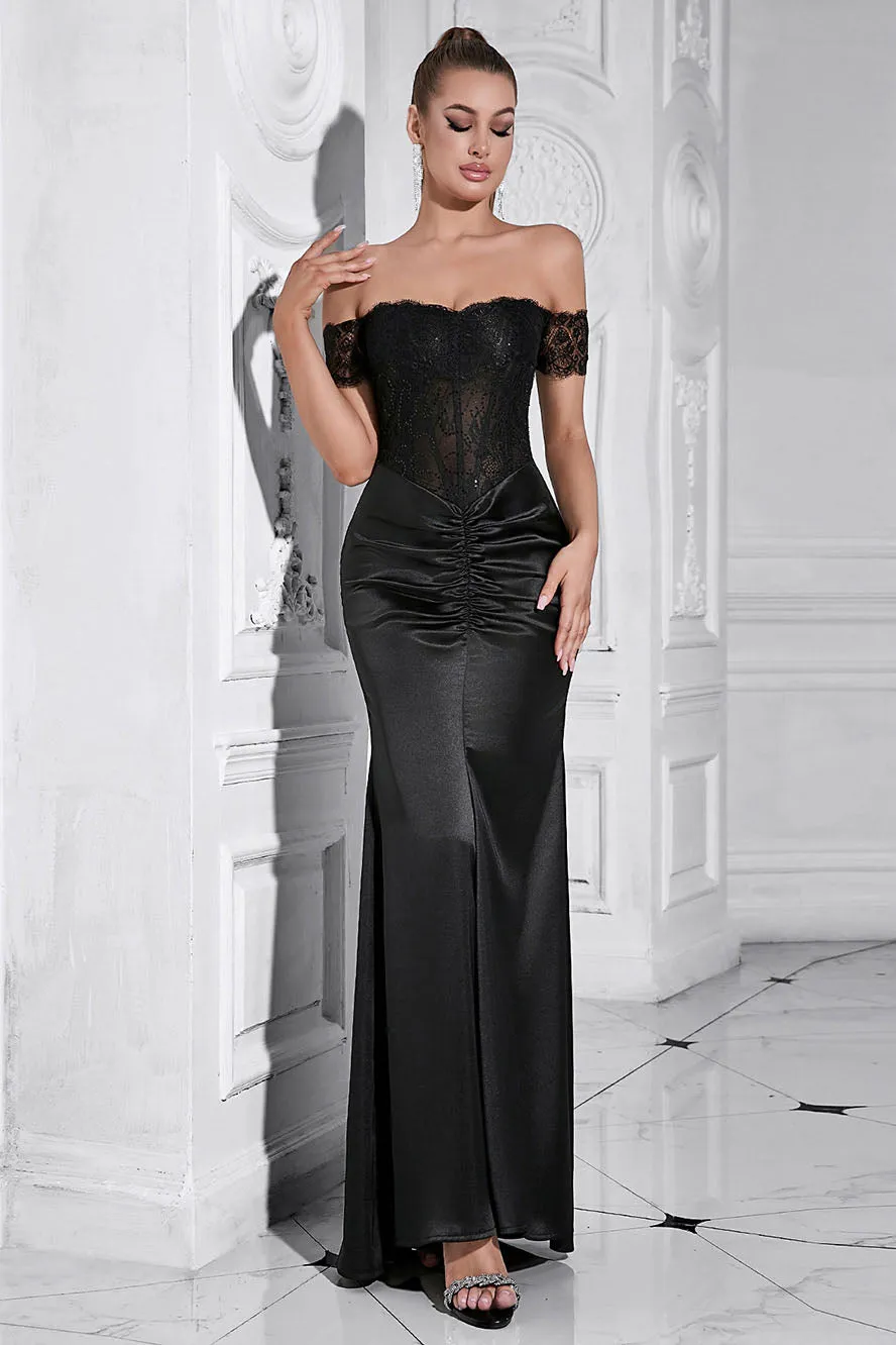 Elegant Off-Shoulder Mermaid Gown