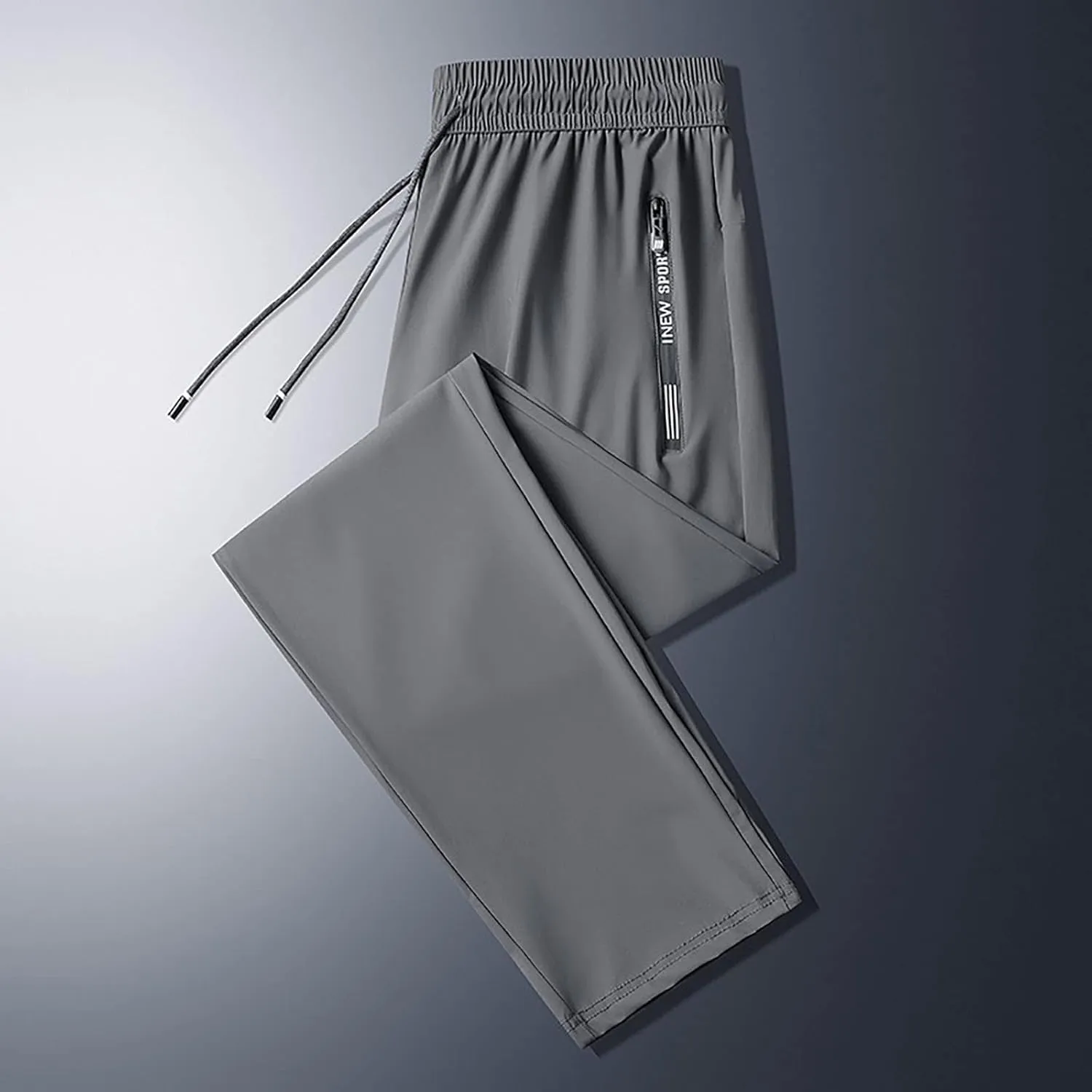 Fxbar Men's Lightweight Quick Dry Pants Elastic Waist Soft Athletic Pants for Outdoor Activities Lounge Walking