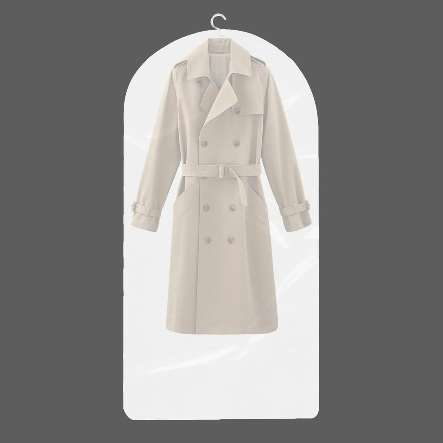 Garment Bags for Clothes, Garment Storage Bags Vacuum Sealed, Waterproof Closet Organizers for Clothing Suits Dresses Jackets Coats