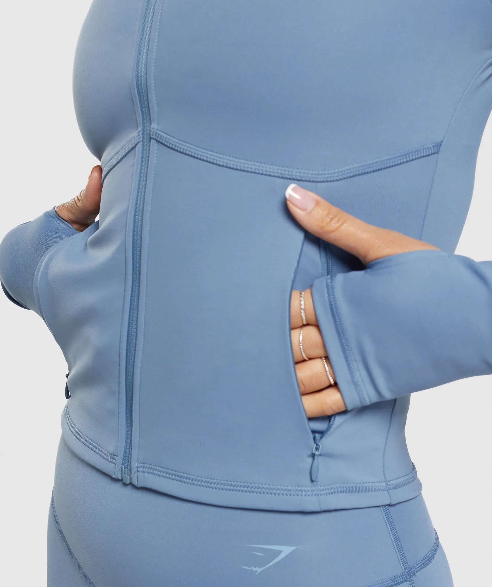 Gymshark Elevate Tracktop - Faded Blue