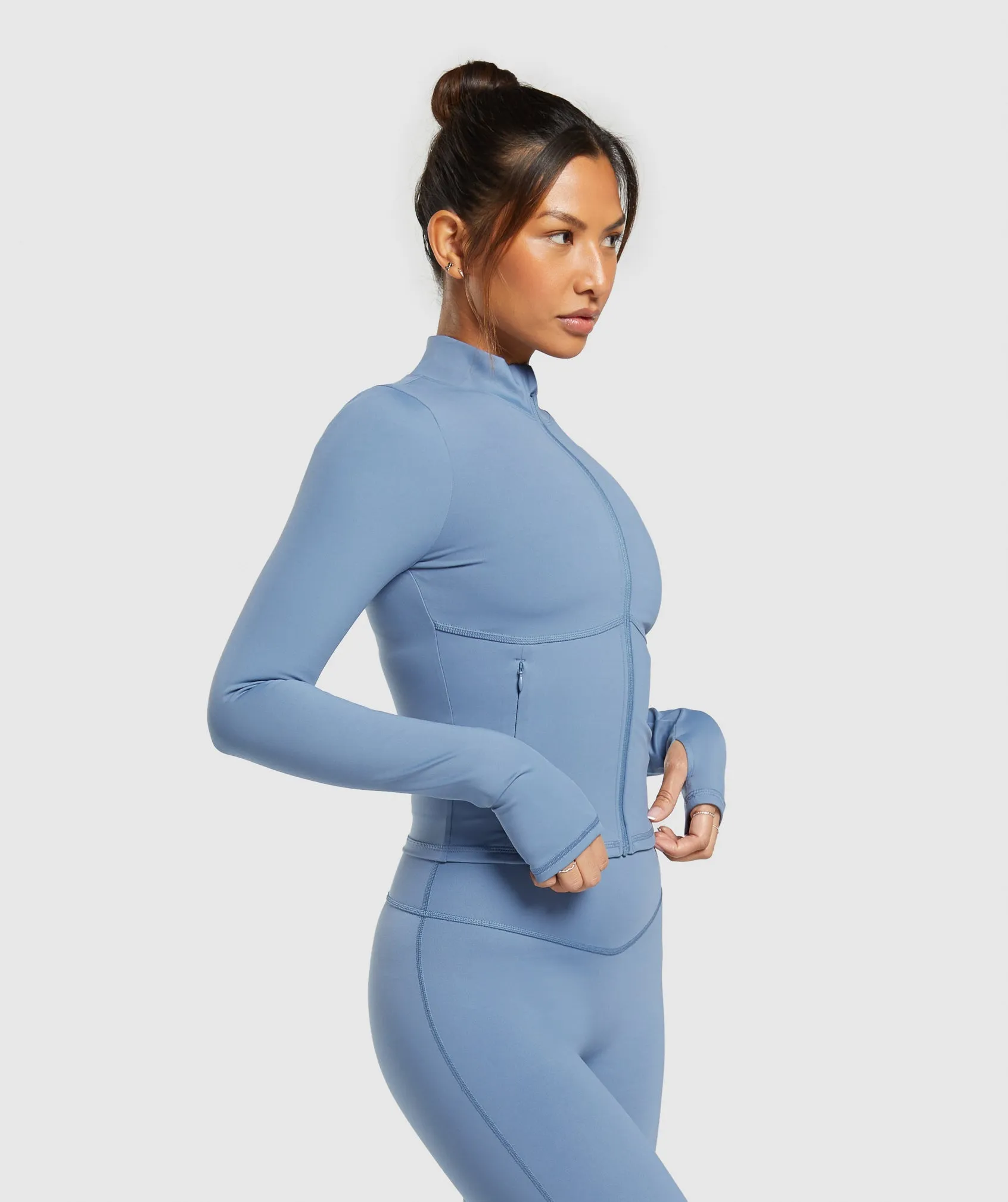 Gymshark Elevate Tracktop - Faded Blue