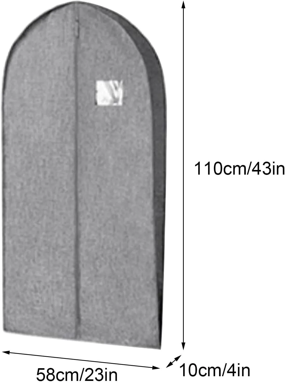 Hanging Garment Bag, Suit Bags, Oxford Cloth Material, All-round Protection, Suitable for Storing Coats, Suits, Down Jackets(Purple,58x110cm x43in)