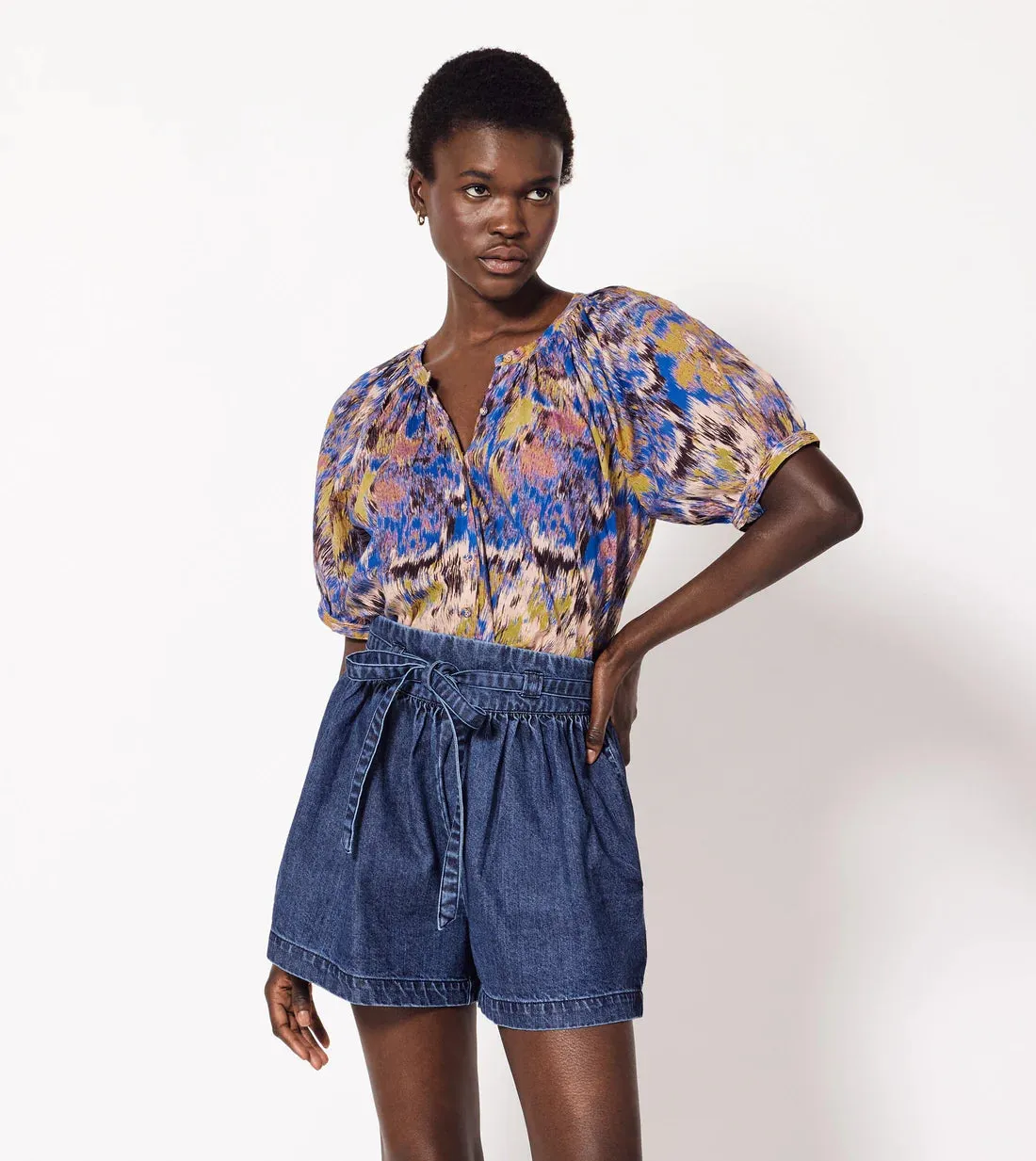 Cleobella Irena Blouse - Azucar Print, Elegant Design