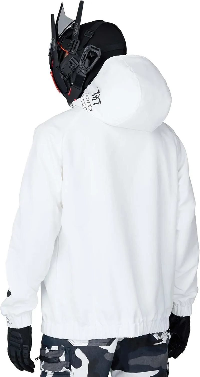 Niepce Inc Japanese Streetwear Zip Up Windbreaker Jackets for Men