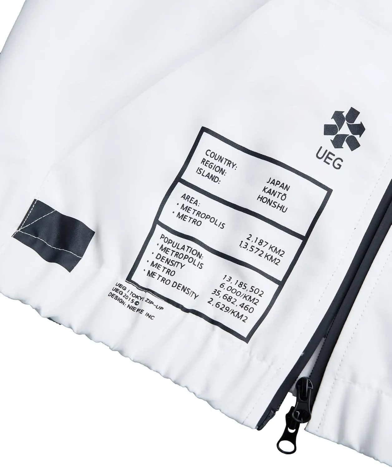 Niepce Inc Japanese Streetwear Zip Up Windbreaker Jackets for Men