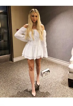 NORMA off shoulder short dress
