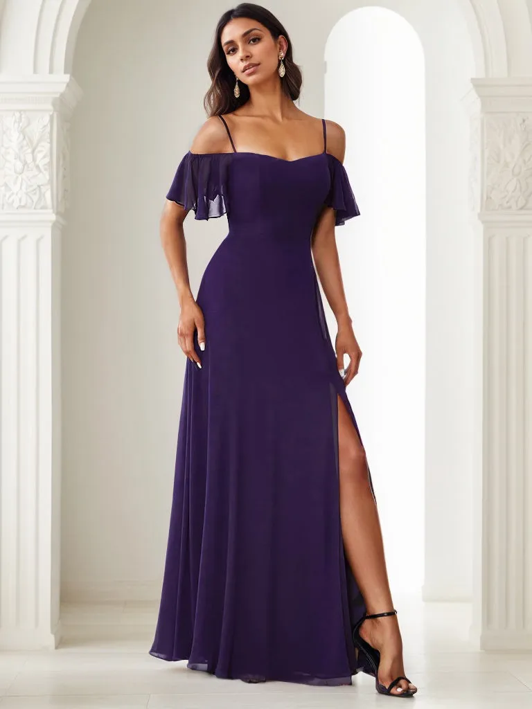Off Shoulder Bridesmaid Dress/Prom Dress