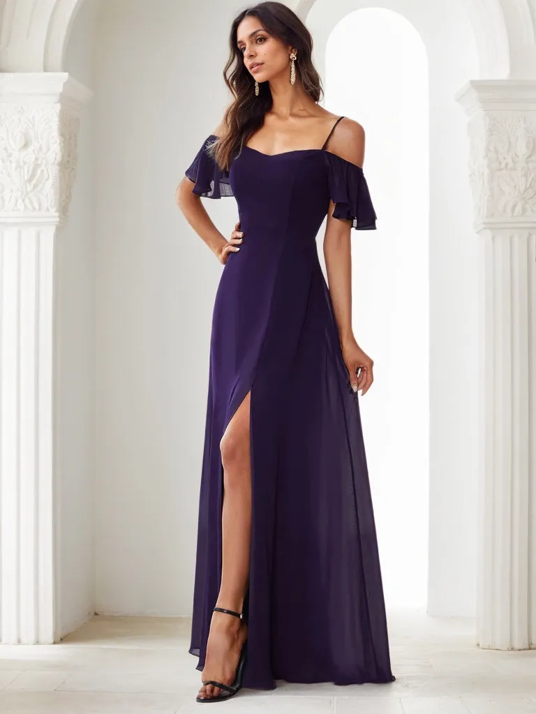 Off Shoulder Bridesmaid Dress/Prom Dress