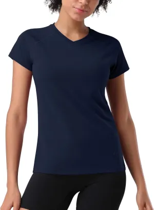 Pioneer Camp Women's Moisture Wicking T-Shirt Short Sleeve Quick Dry Shirts Gym Workout Athletic Running Tops Crew Neck Tees