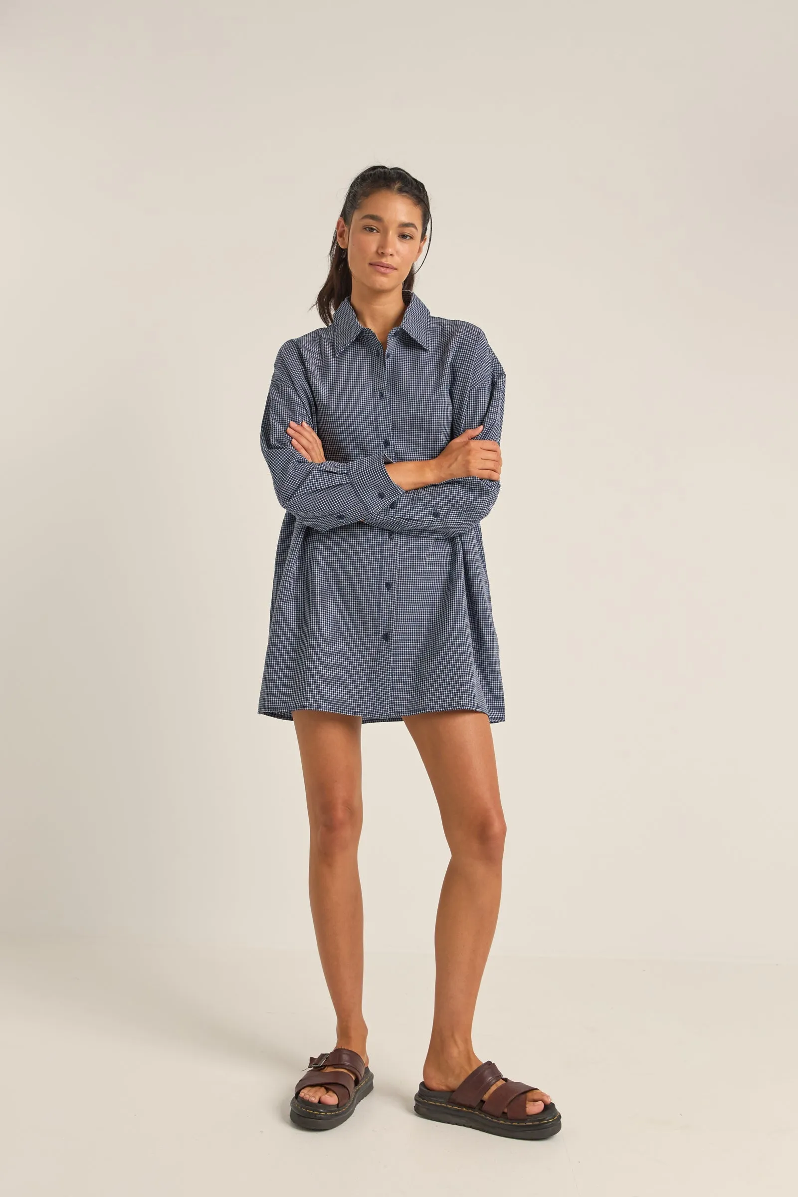 Shirt Dress Navy