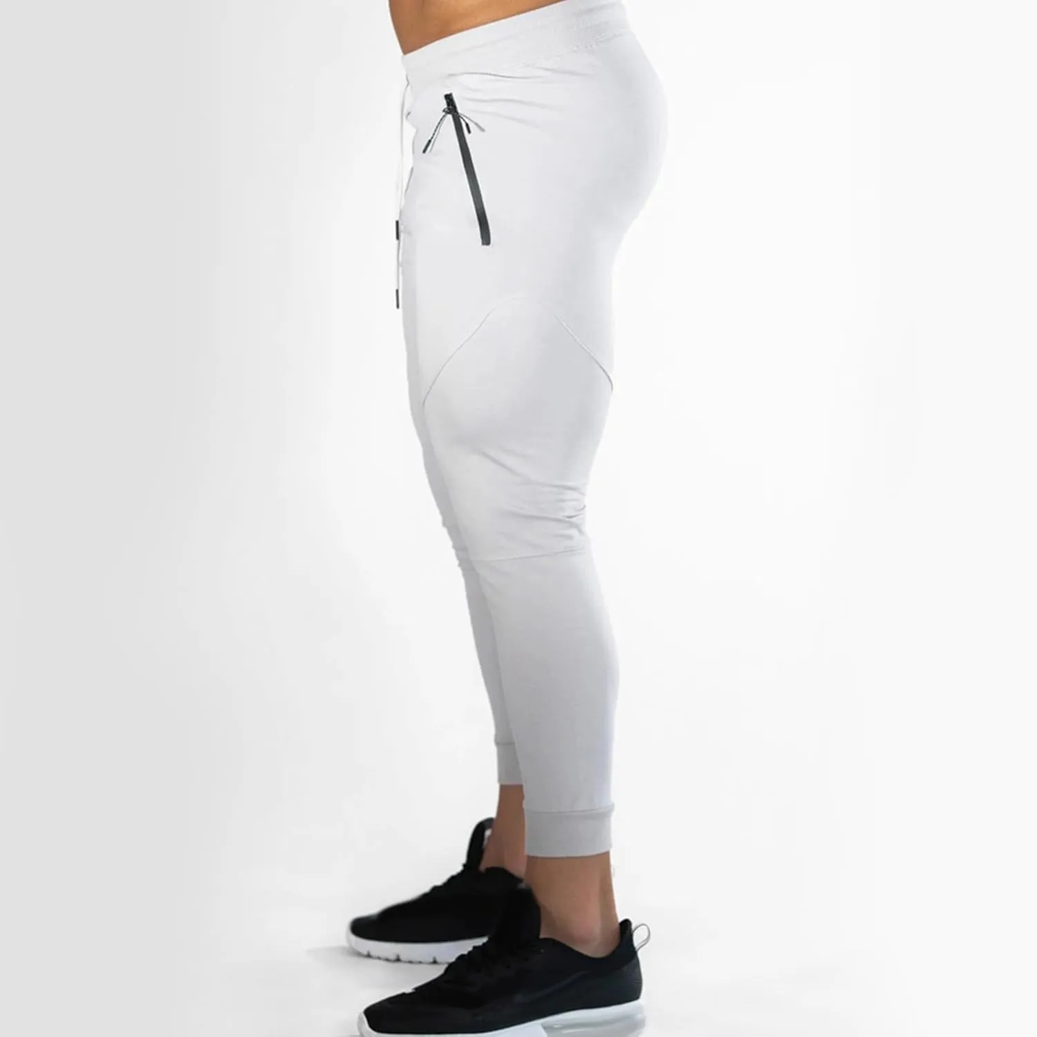 Sports Men's Tights Pants Stretchy Yoga Pants Slim Fit Sport Pant Drawstring Workout Trousers Soft Running Pants