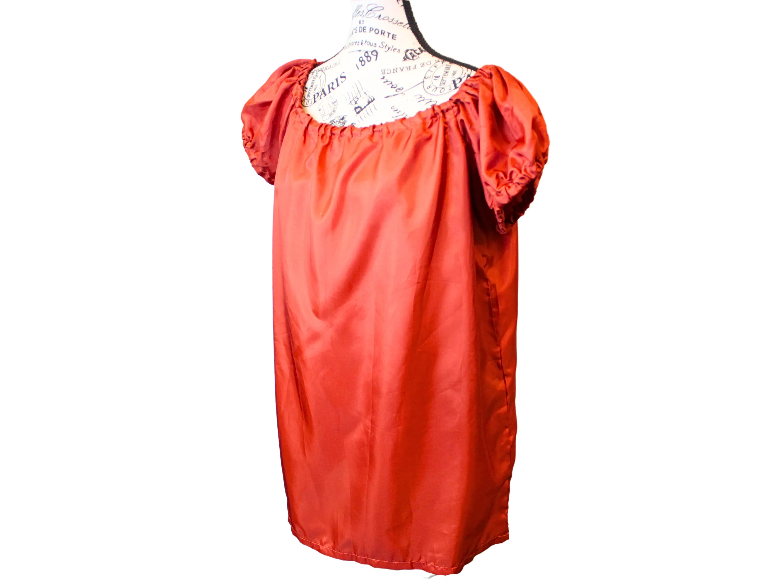 The VM Satin Peasant Blouse