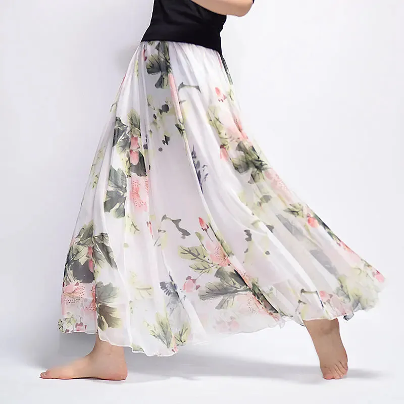 Toleet-Long Skirt for Women, Casual Vintage Clothing, Elegant Bohemian Streetwear, Beach Fashion, Comfortable Y2K Skirts, Summer