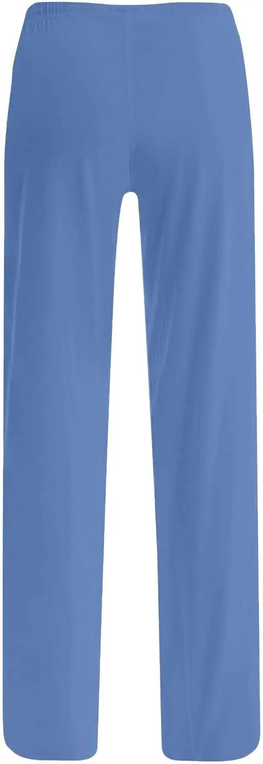 Womens Athletic Pants Straight Leg Lounge Trousers High Waisted Drawstring Soft Comfy Yoga Sweatpants with Pockets