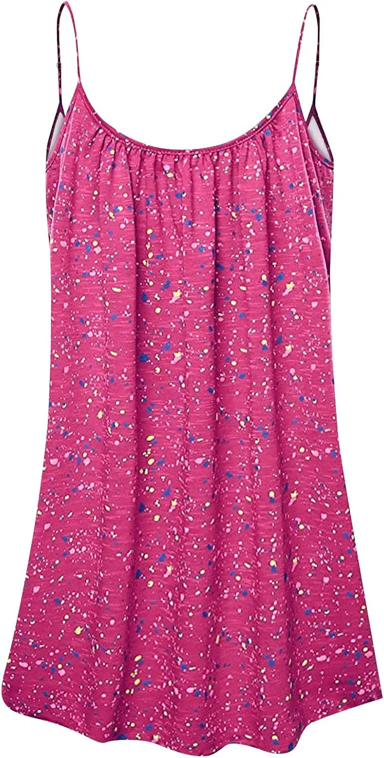 Women's Dresses Summer 2024 Casual Sleeveless Dress Bohemian Print Loose Tank Large Dress Casual, XS-6XL