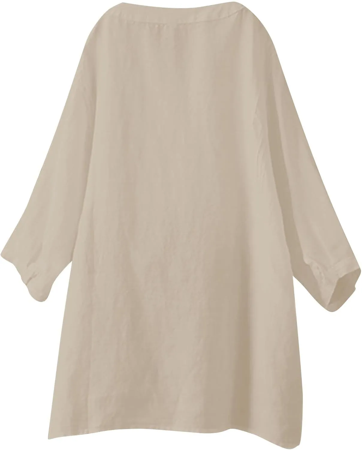 Womens Linen Button Down Shirts Summer 2025 Roll up Sleeve Oversized Boyfriend Solid Tops Casual Dressy Blouses