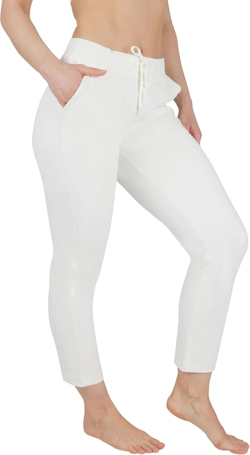 Yogalicious Womens High Waist Soft Nude Tech Side Pocket Straight Leg Yoga Pants